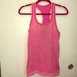 Lululemon pink tank top